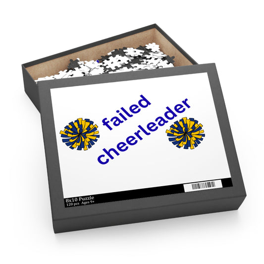 Failed Cheerleader Puzzle – Funny Novelty Jigsaw for Gag Gifts & White Elephant