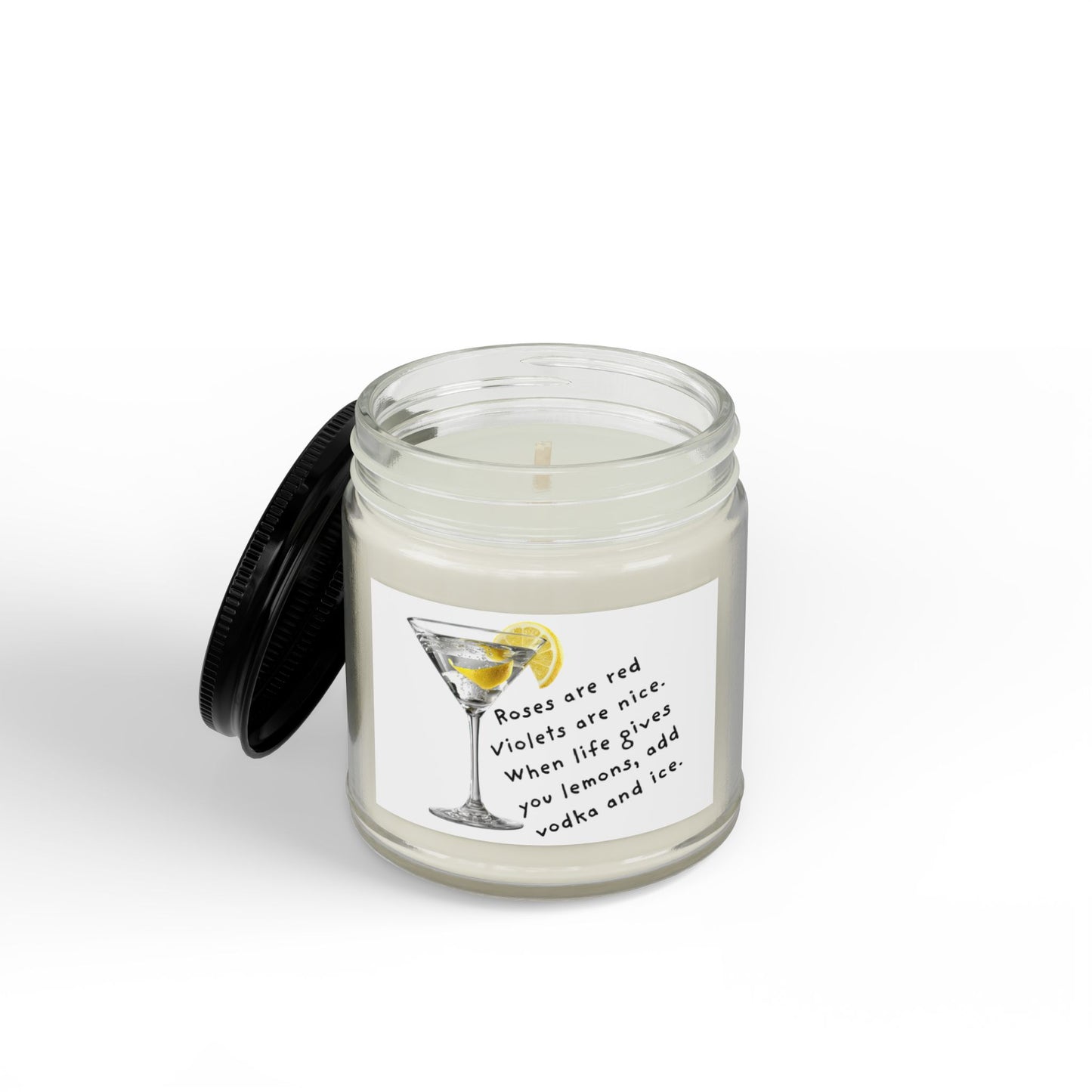 Scented Soy Candle — 'Roses are red…add vodka and ice' (4oz & 9oz)
