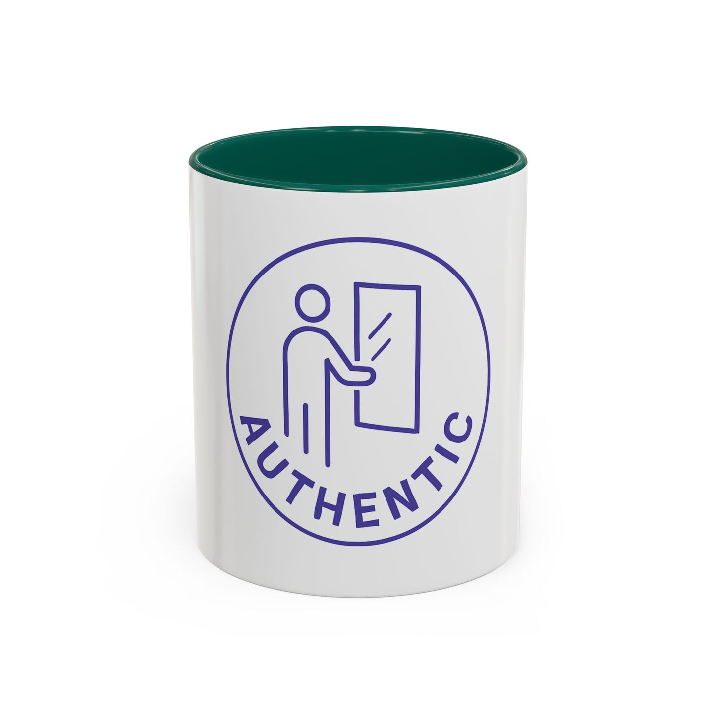 Authentic Logo Coffee Mug – 'Authentic' Purple Badge Ceramic Mug (11oz/15oz)