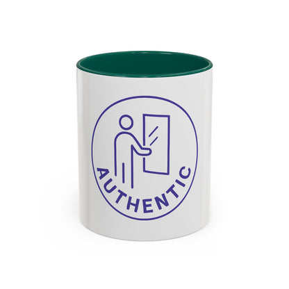 Authentic Logo Coffee Mug – 'Authentic' Purple Badge Ceramic Mug (11oz/15oz)
