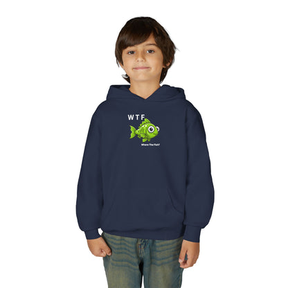 UNISEX Youth Hoodie — "WTF Where The Fish?"