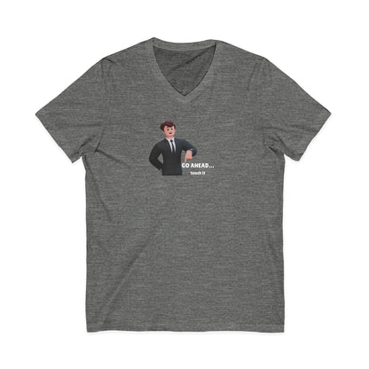 Men's V-Neck Tee – "GO AHEAD... Touch It."