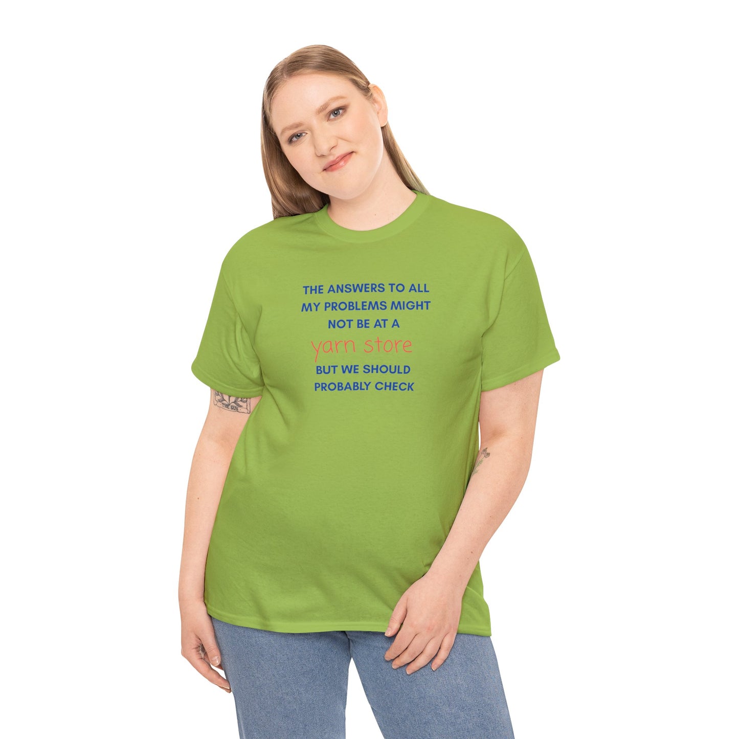 T-Shirt — “YARN STORE... "