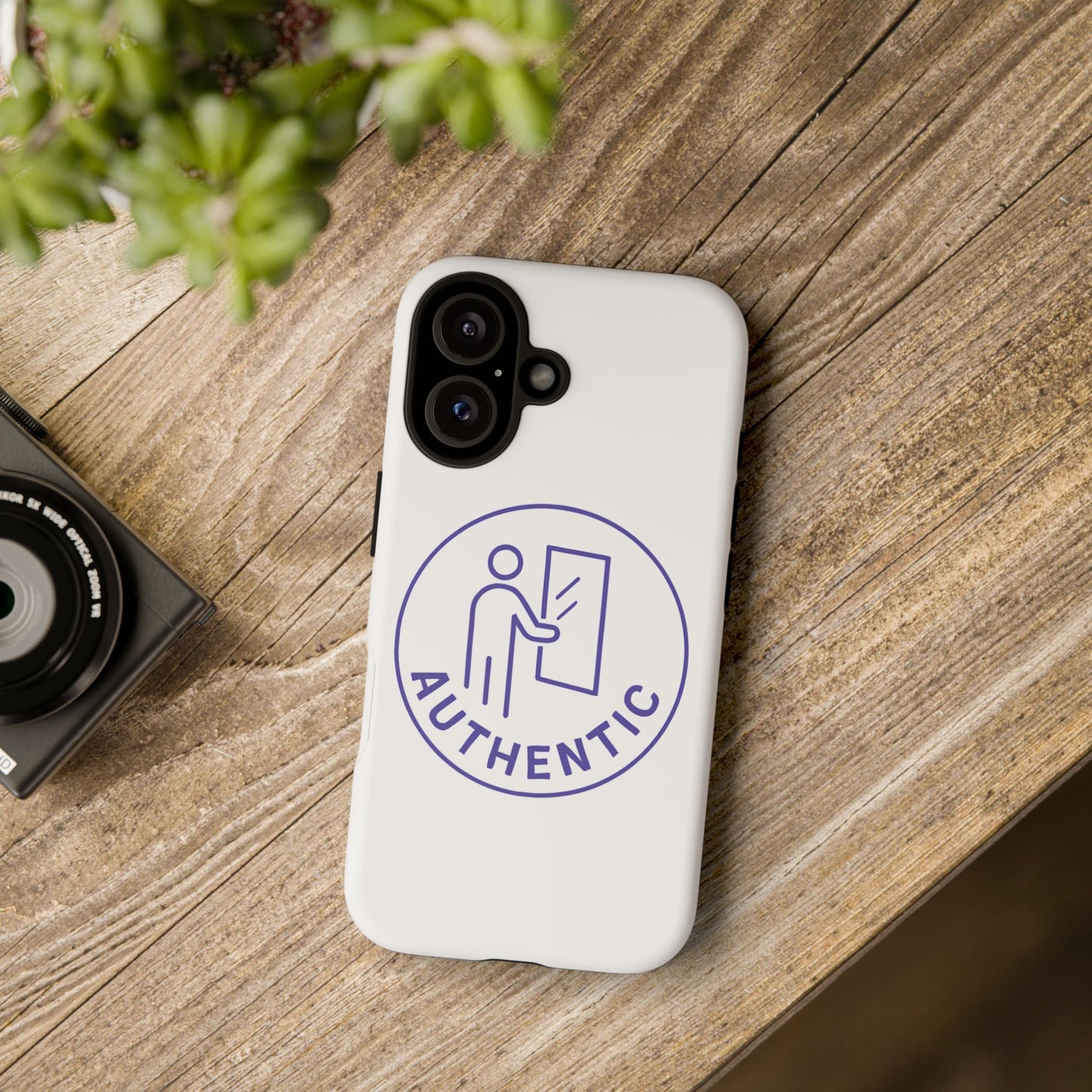 Authentic Badge Tough Phone Case — Minimalist Security Icon iPhone Cover