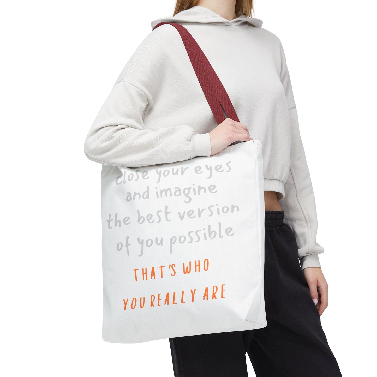 Unisex Tote Bag — "That's Who You Really Are" Cotton Tote
