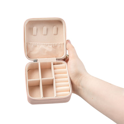 Rose Pink Travel Jewelry Case — "I’m a girl who lost her reputation... "