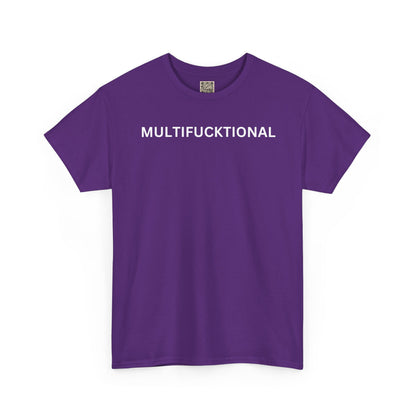 UNISEX Classic White T SHIRT — "MULTIFUCKTIONAL"