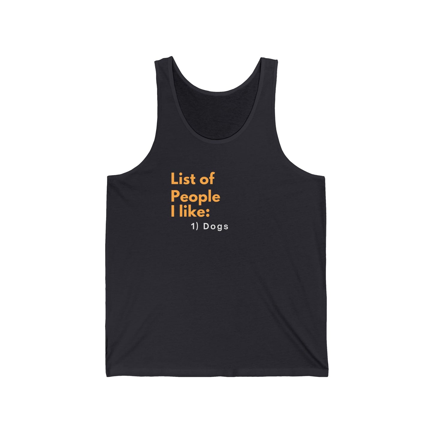 Tank Top — "List of People..."