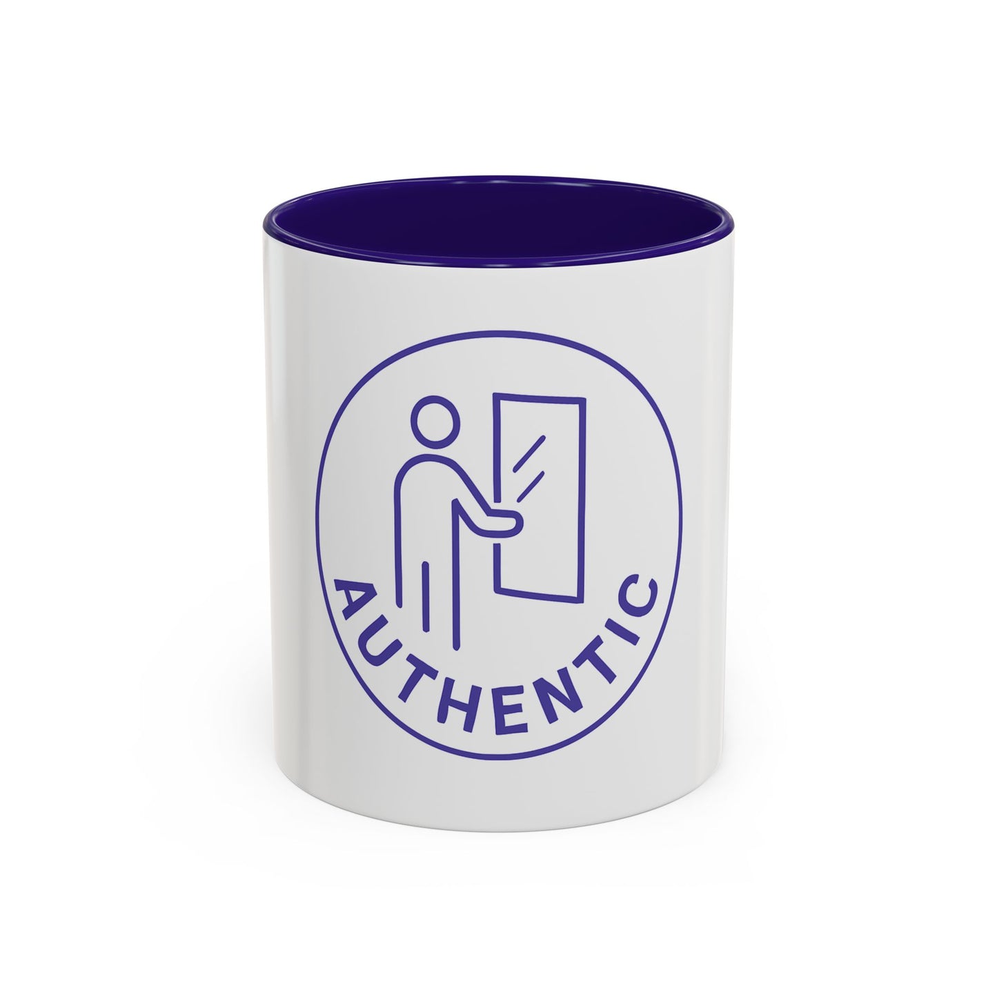 Authentic Logo Coffee Mug – 'Authentic' Purple Badge Ceramic Mug (11oz/15oz)