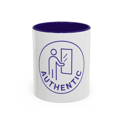 Authentic Logo Coffee Mug – 'Authentic' Purple Badge Ceramic Mug (11oz/15oz)