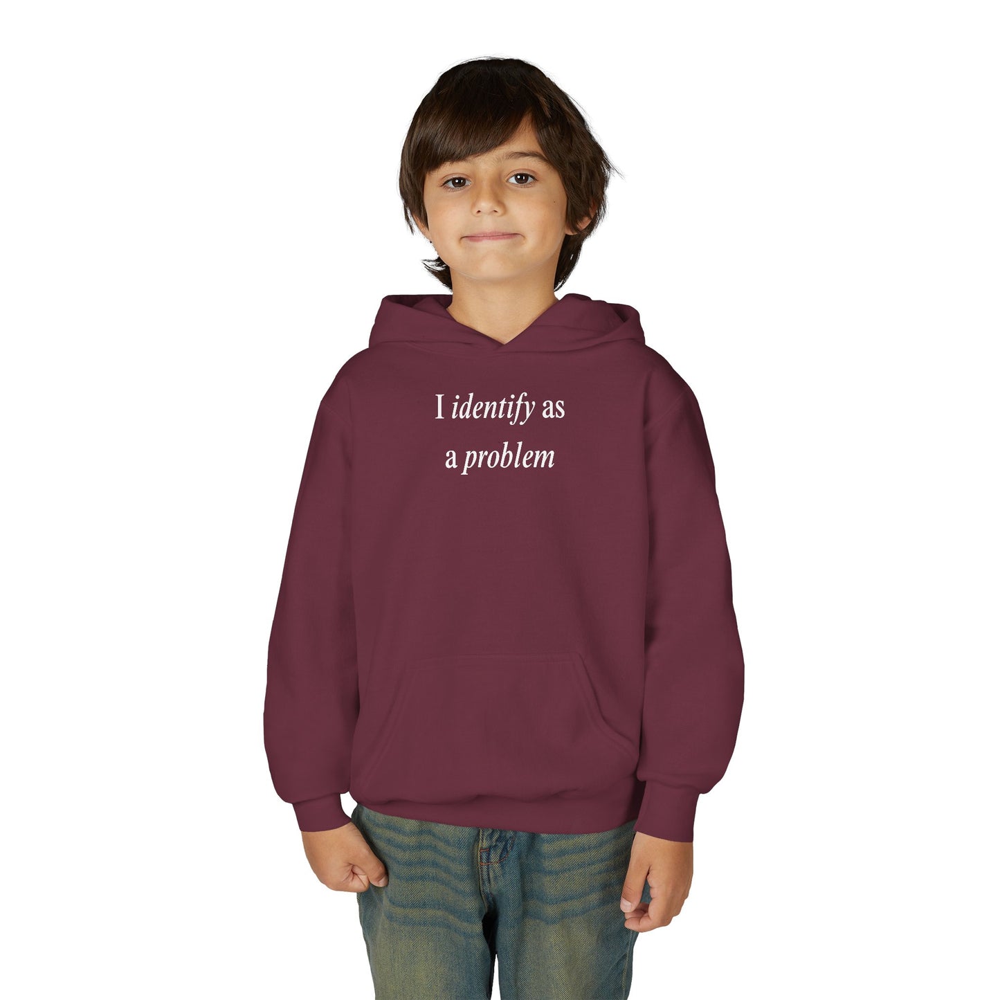 UNISEX Youth Hoodie - "I Identify As... "