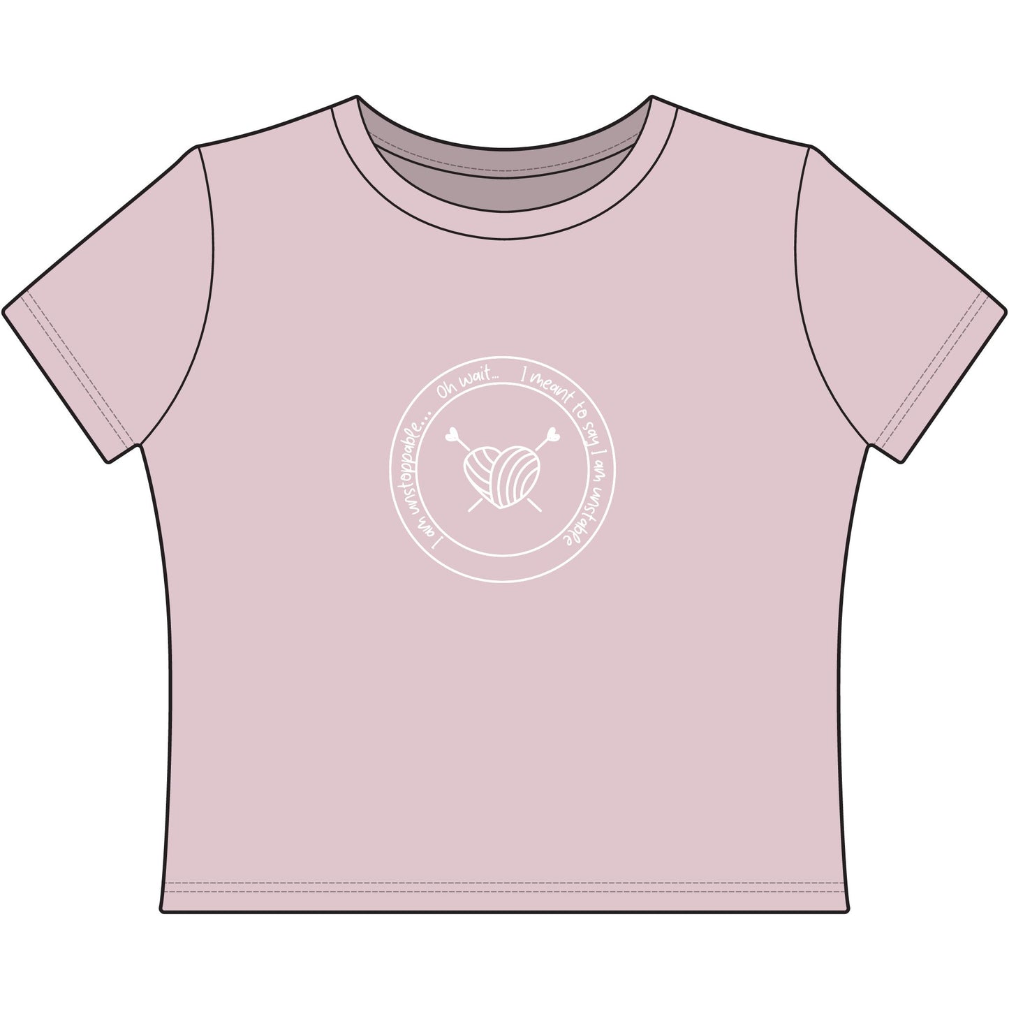 Women's Cropped Tee — "I'm unstoppable... "