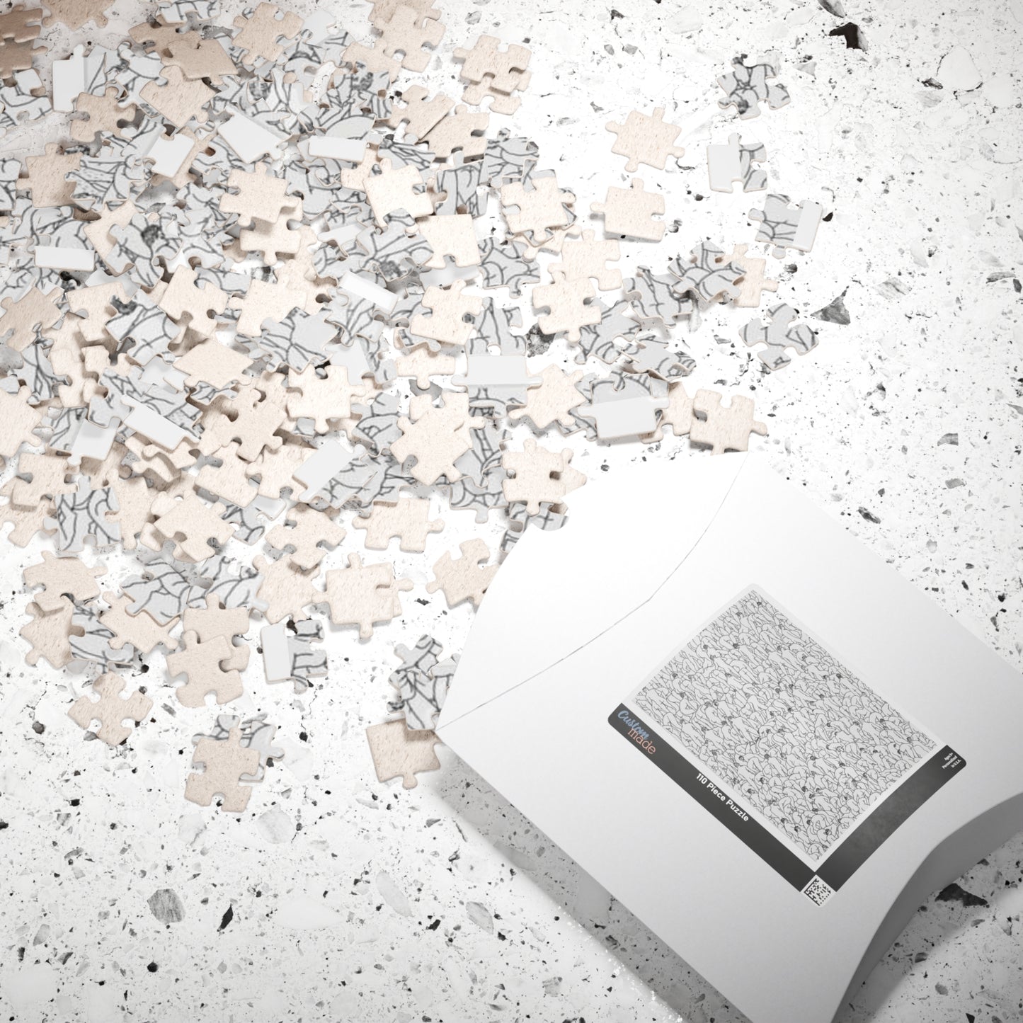 Crack Epidemic Jigsaw Puzzle — Challenging Black & White 520/1014 pc Brain Teaser
