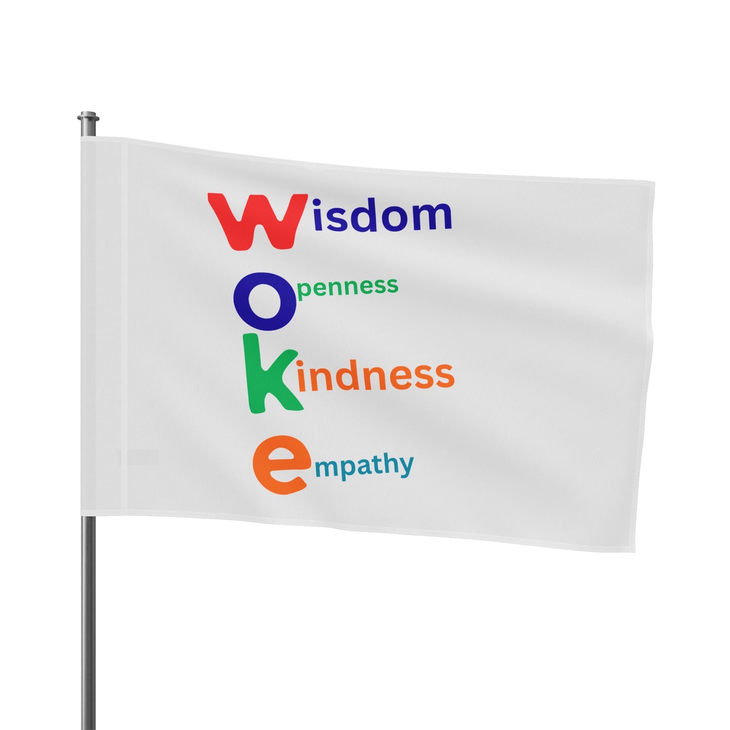"WOKE" Flag  18x12  or 24x36