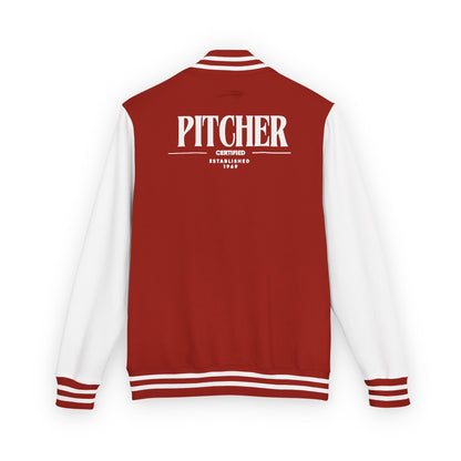 Pitcher Varsity Letterman Jacket - Retro Baseball Team Jacket