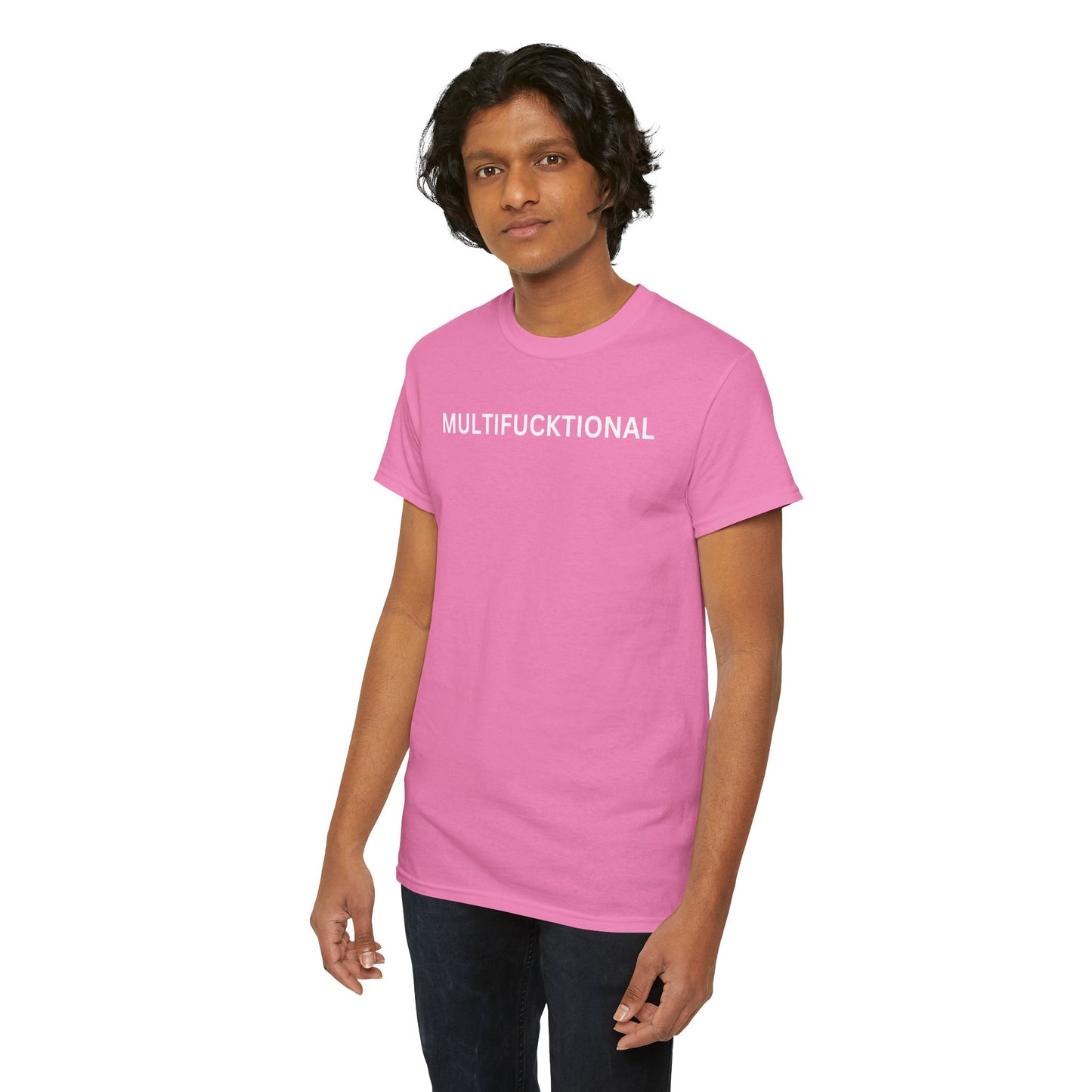UNISEX Classic White T SHIRT — "MULTIFUCKTIONAL"