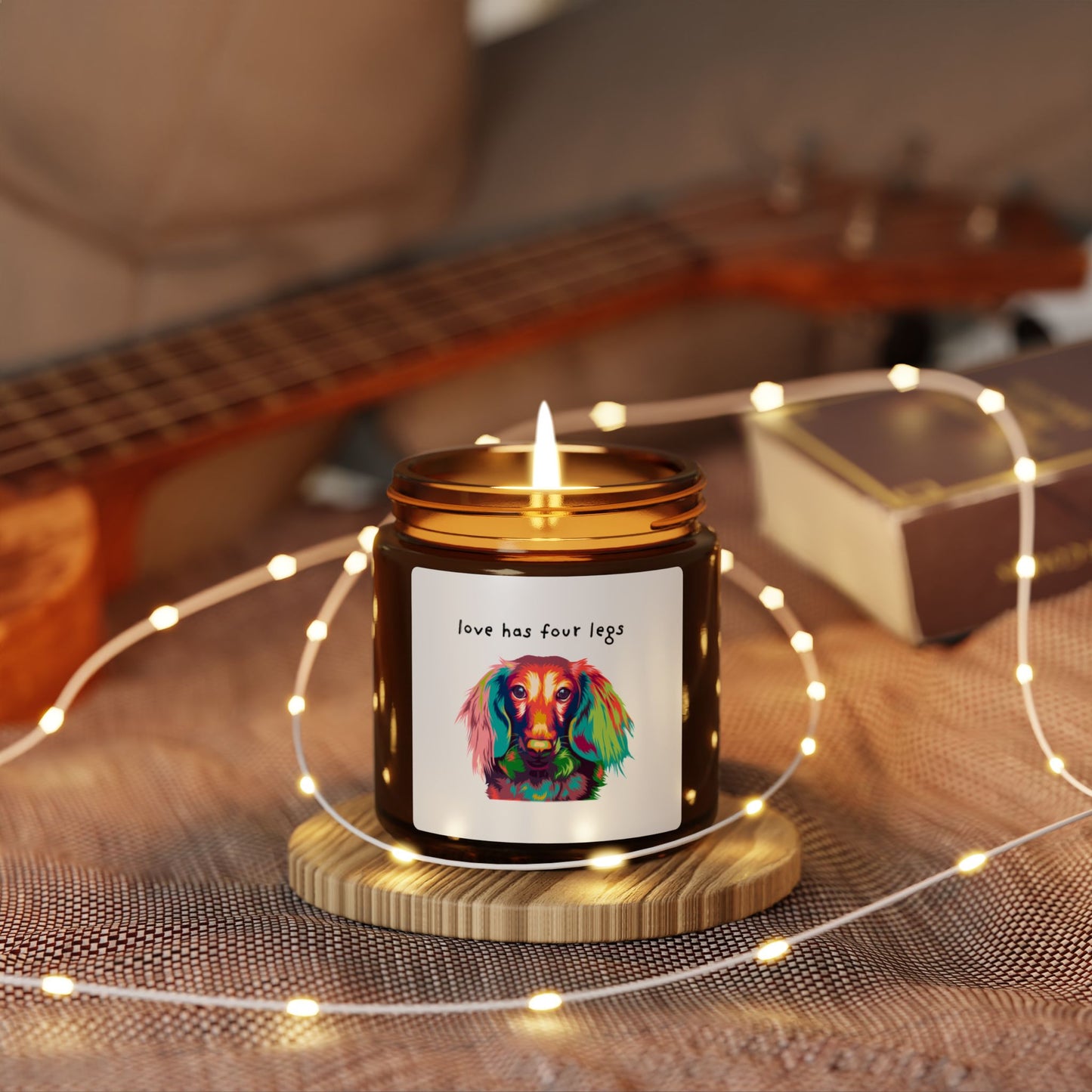 Soy Candle — 'Love Has Four Legs' Various Scents  4oz or 9 oz