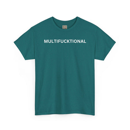 UNISEX Classic White T SHIRT — "MULTIFUCKTIONAL"