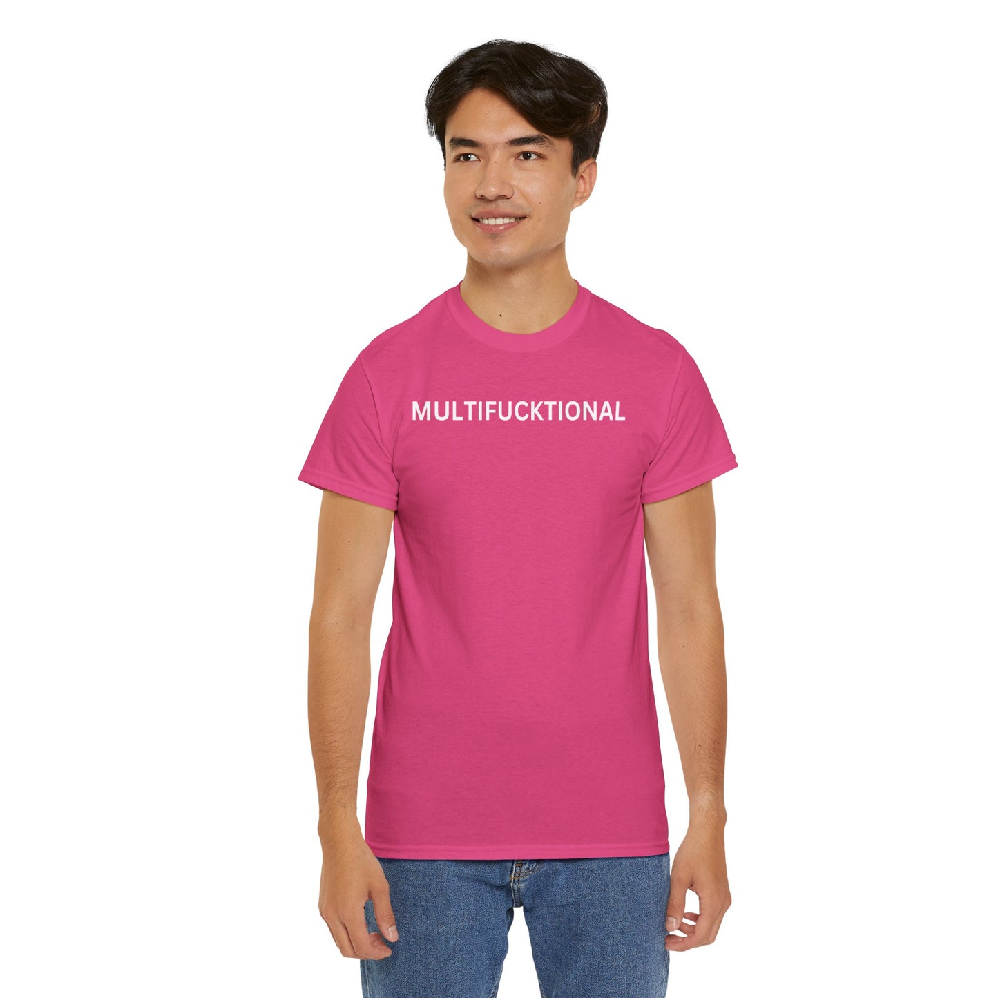 UNISEX Classic White T SHIRT — "MULTIFUCKTIONAL"