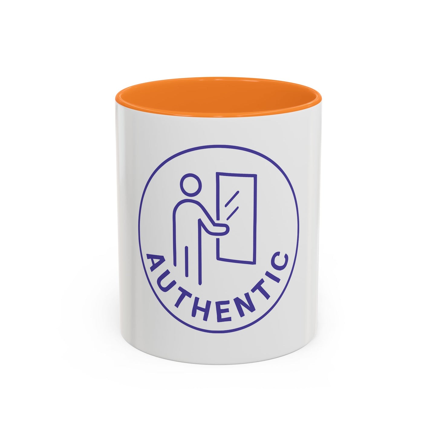 Authentic Logo Coffee Mug – 'Authentic' Purple Badge Ceramic Mug (11oz/15oz)