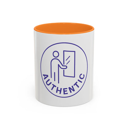 Authentic Logo Coffee Mug – 'Authentic' Purple Badge Ceramic Mug (11oz/15oz)