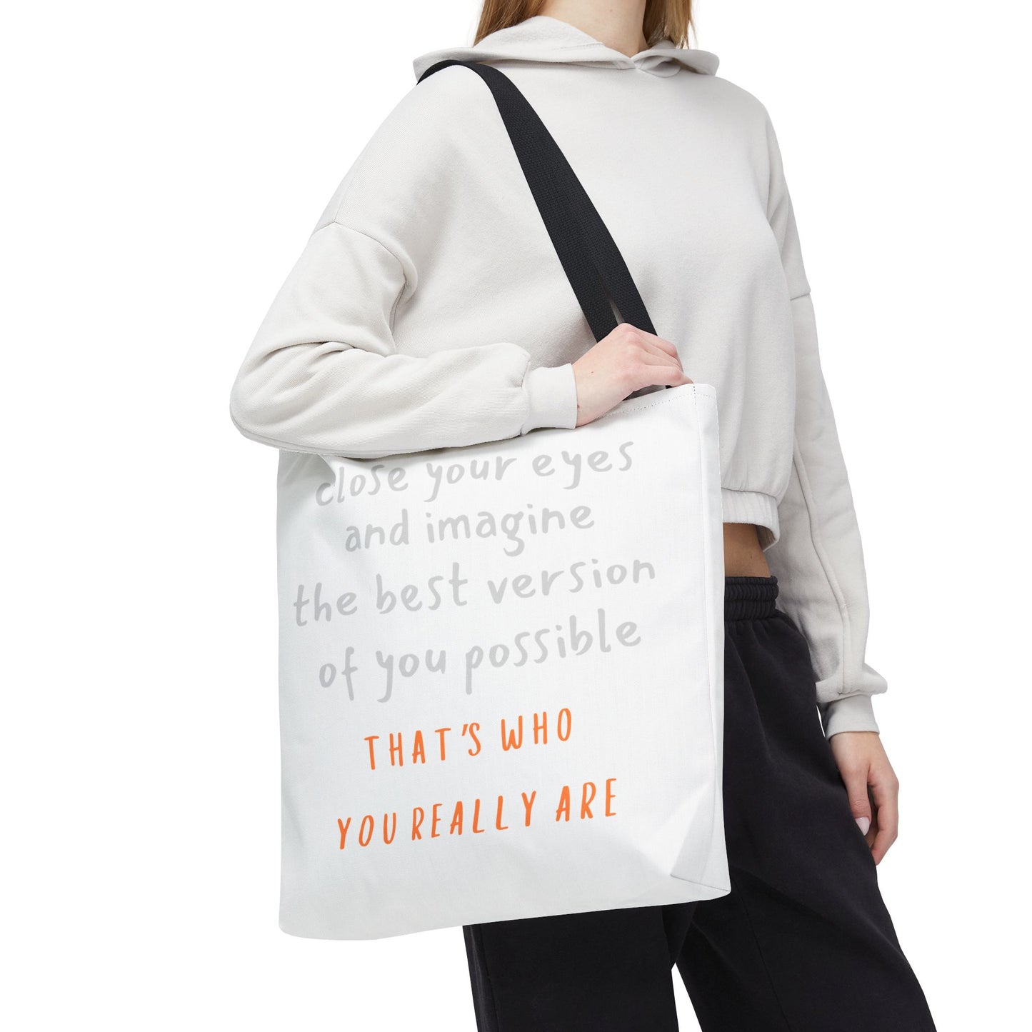 Unisex Tote Bag — "That's Who You Really Are" Cotton Tote