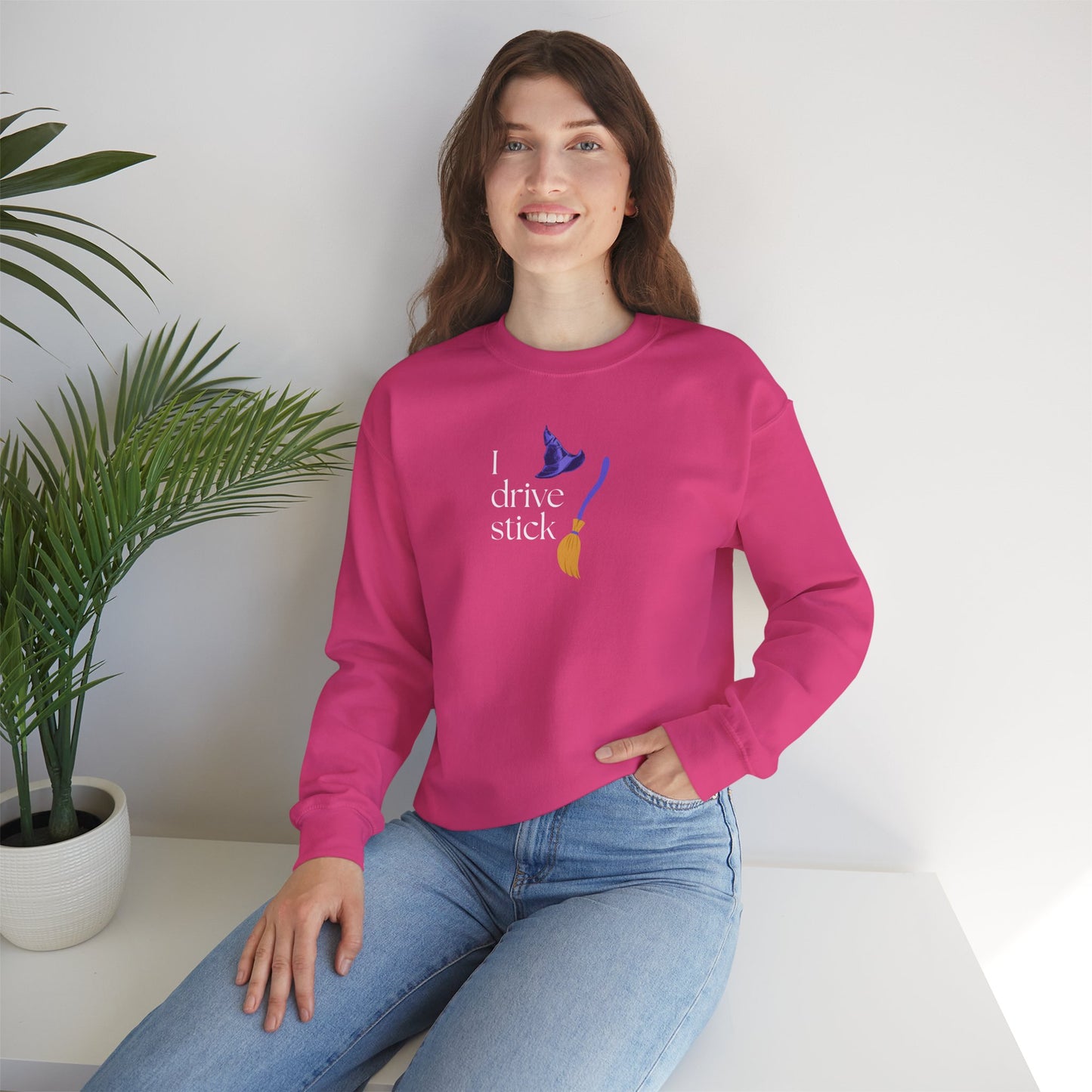 UNISEX Sweatshirt — “I Drive Stick”