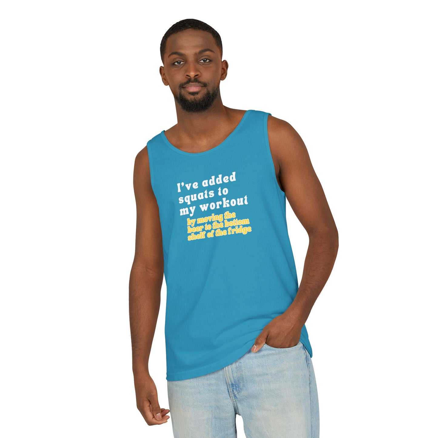 UNISEX Workout Tank Top — "I’VE ADDED SQUATS TO MY... "