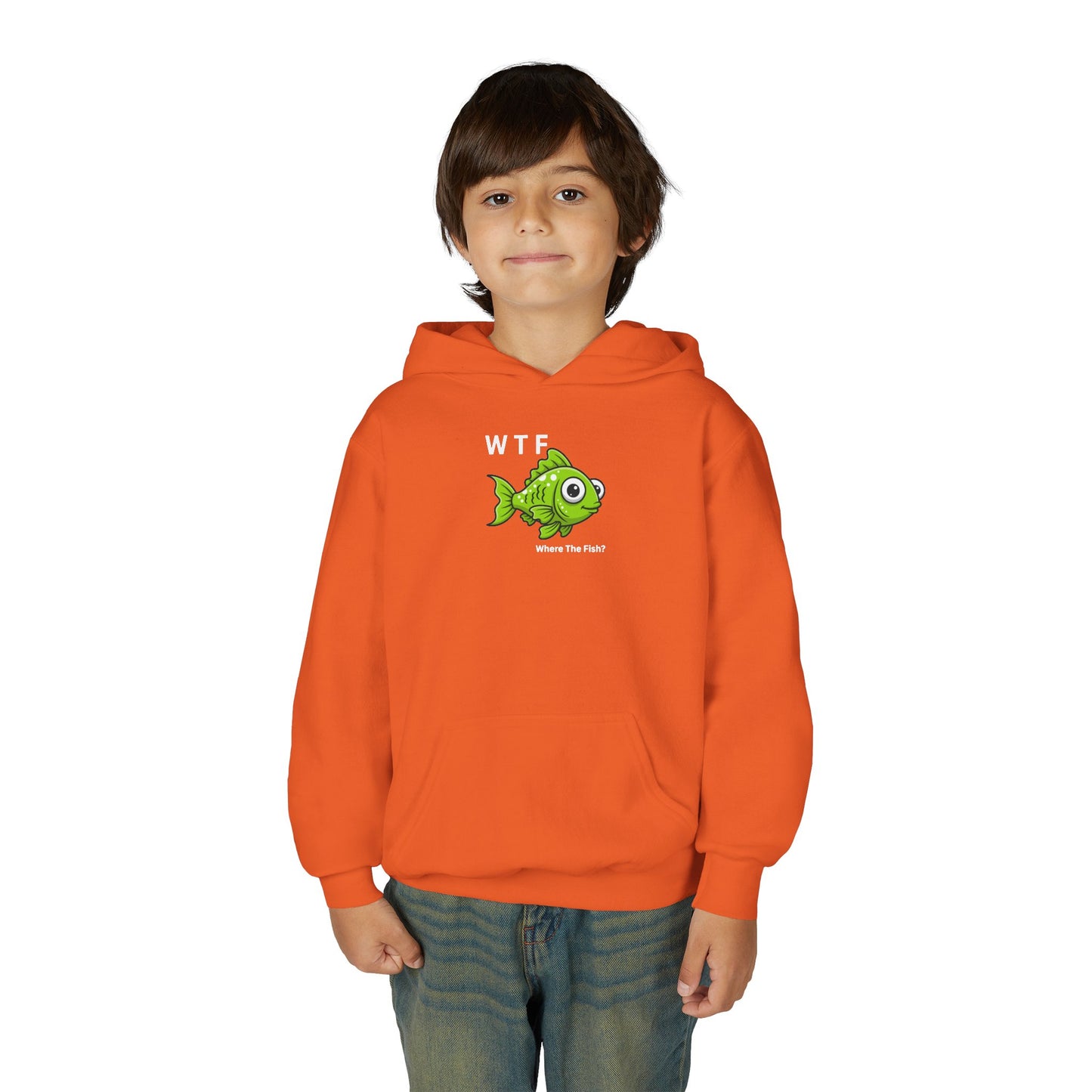 UNISEX Youth Hoodie — "WTF Where The Fish?"