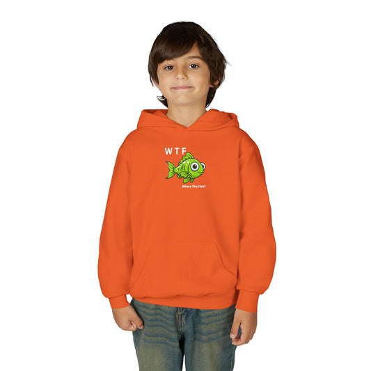 UNISEX Youth Hoodie — "WTF Where The Fish?"