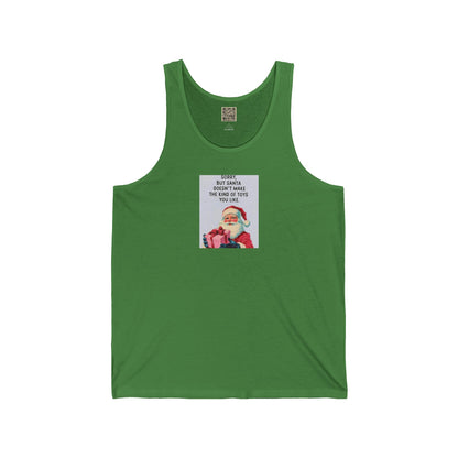 UNISEX Santa Tank Top - "Santa Toys... "