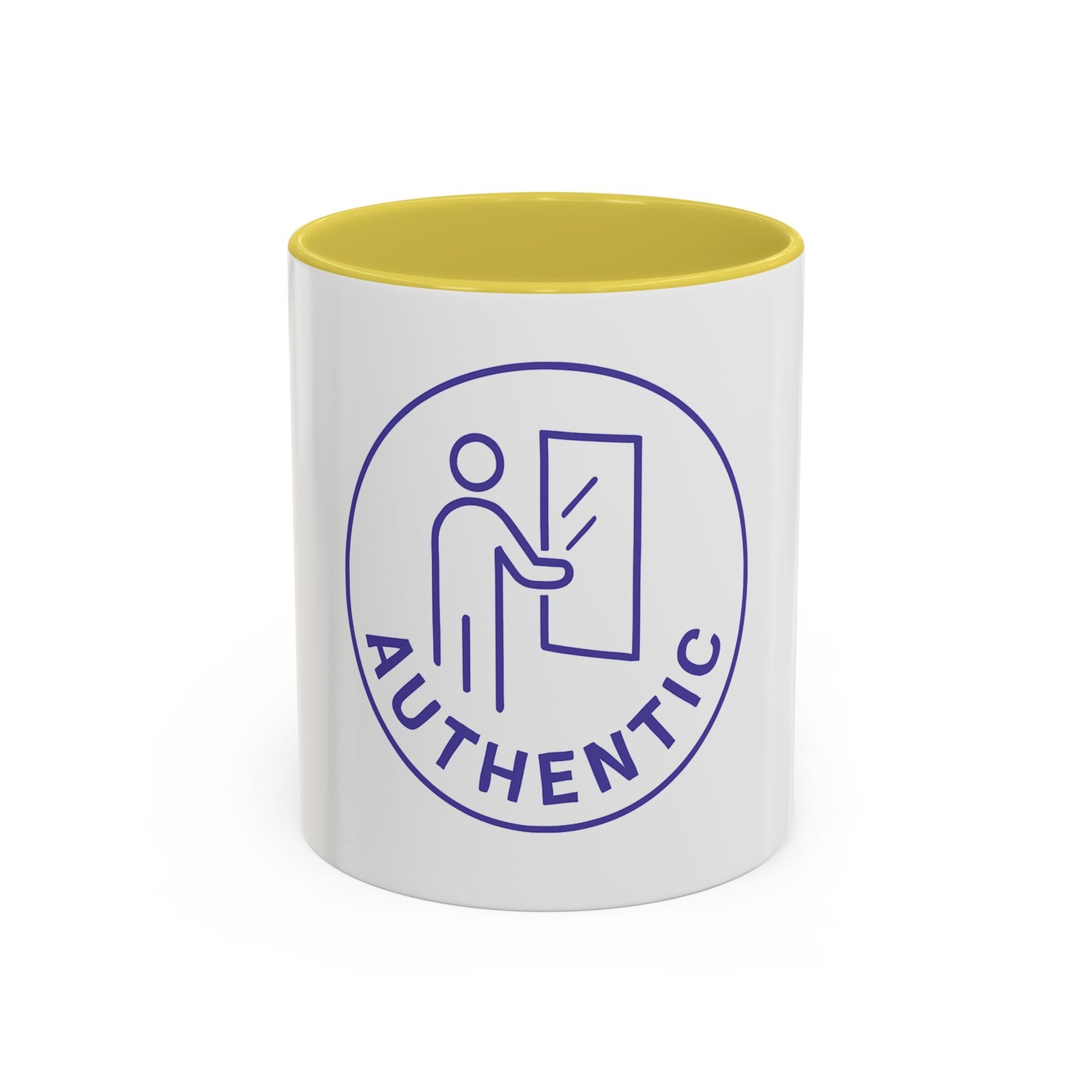 Authentic Logo Coffee Mug – 'Authentic' Purple Badge Ceramic Mug (11oz/15oz)