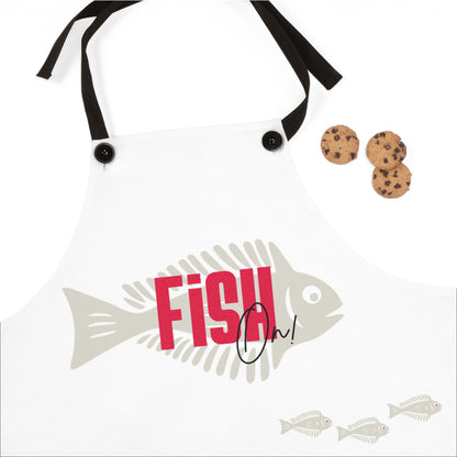 Fish On! Fishing Apron — Fisherman’s Grill & Bait Cook Apron
