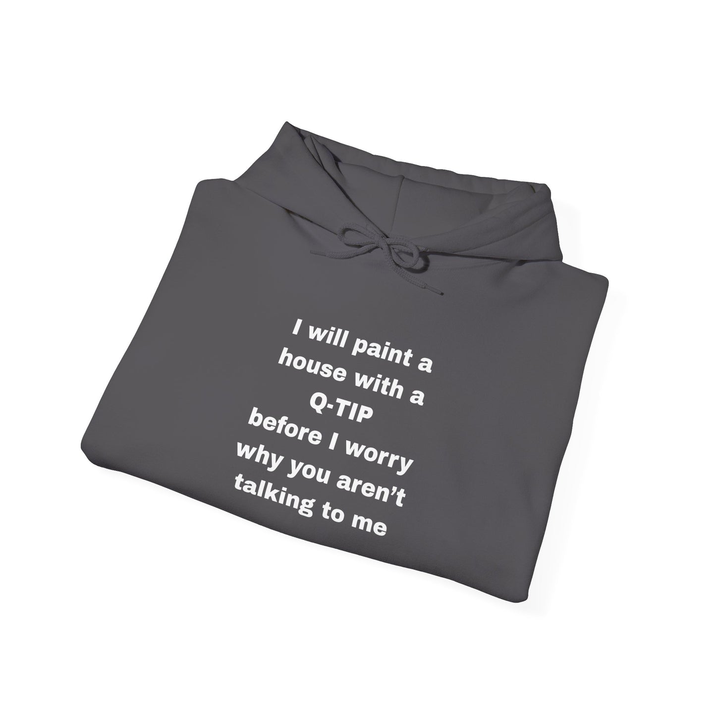 UNISEX Hoodie — "I Will Paint a House with a Q‑Tip... "