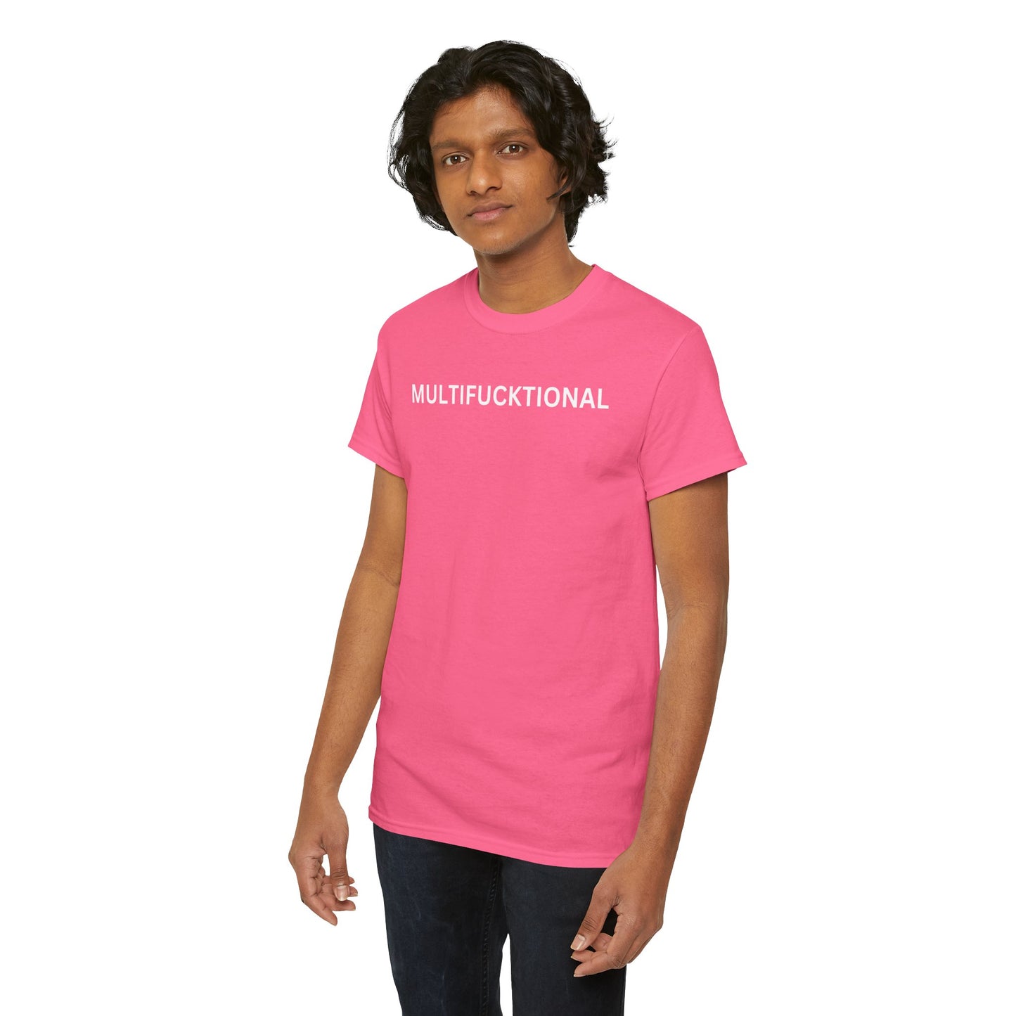 UNISEX Classic White T SHIRT — "MULTIFUCKTIONAL"