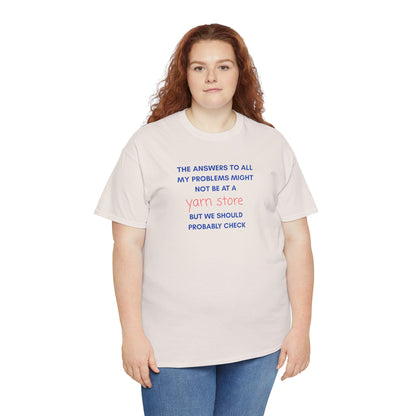 T-Shirt — “YARN STORE... "