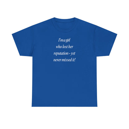 Lady's Funny T-Shirt - "I'm a girl who... "