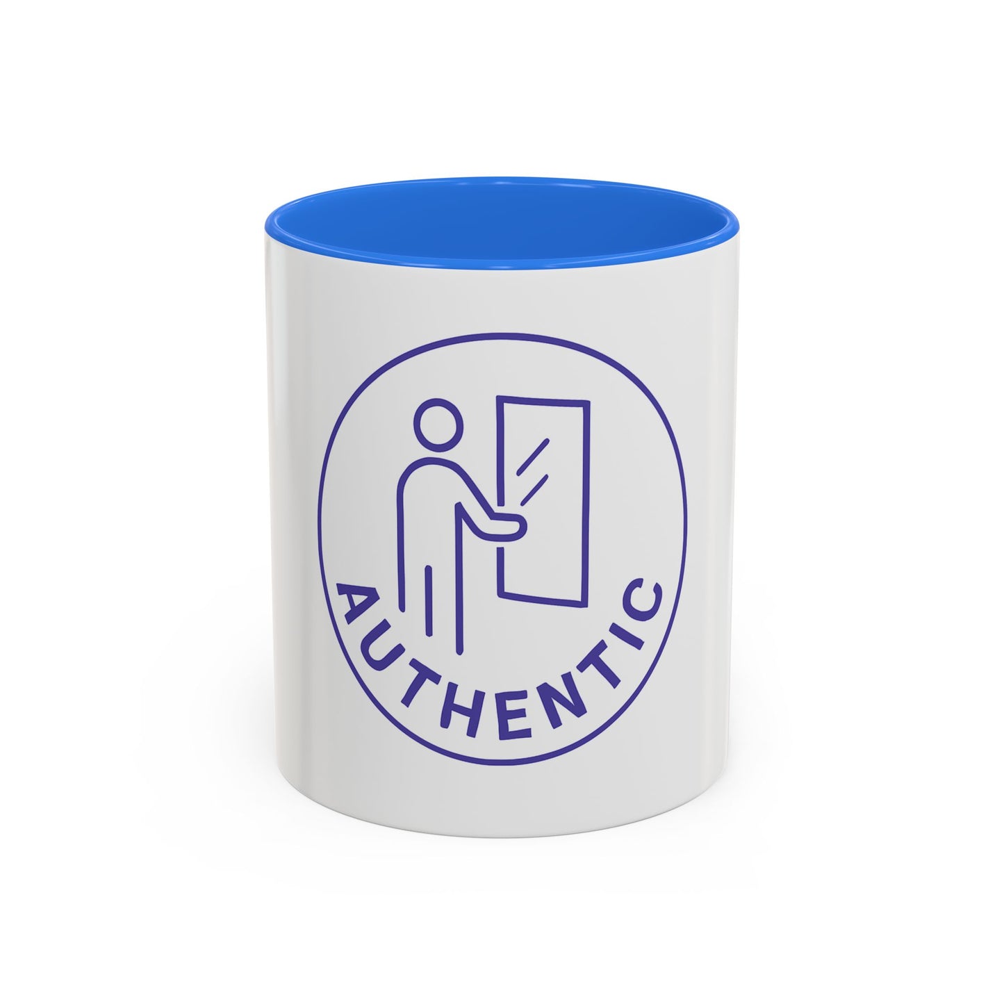 Authentic Logo Coffee Mug – 'Authentic' Purple Badge Ceramic Mug (11oz/15oz)