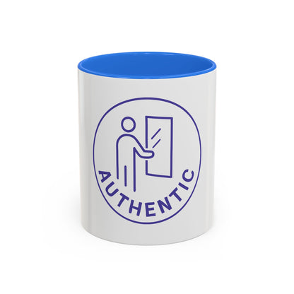 Authentic Logo Coffee Mug – 'Authentic' Purple Badge Ceramic Mug (11oz/15oz)