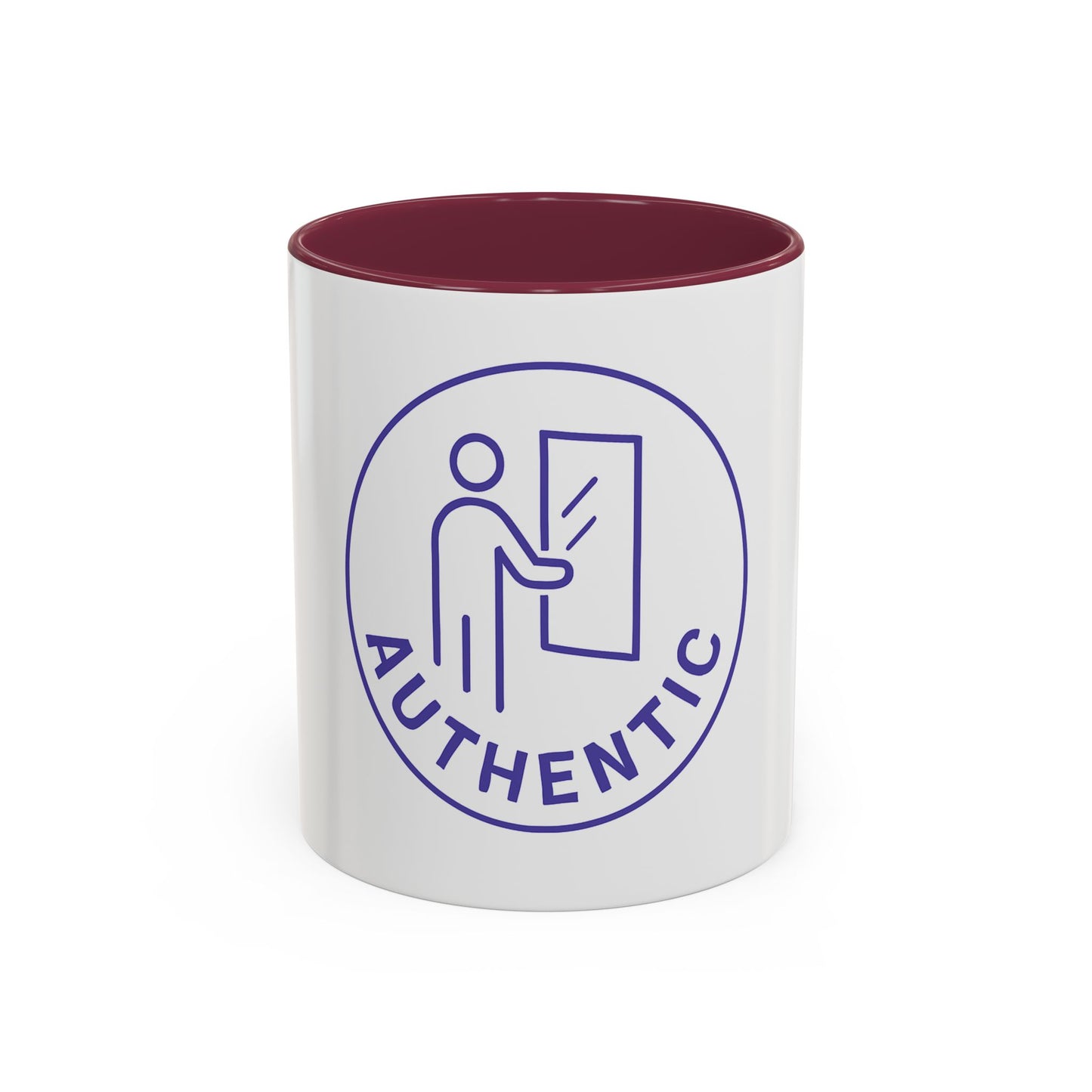 Authentic Logo Coffee Mug – 'Authentic' Purple Badge Ceramic Mug (11oz/15oz)