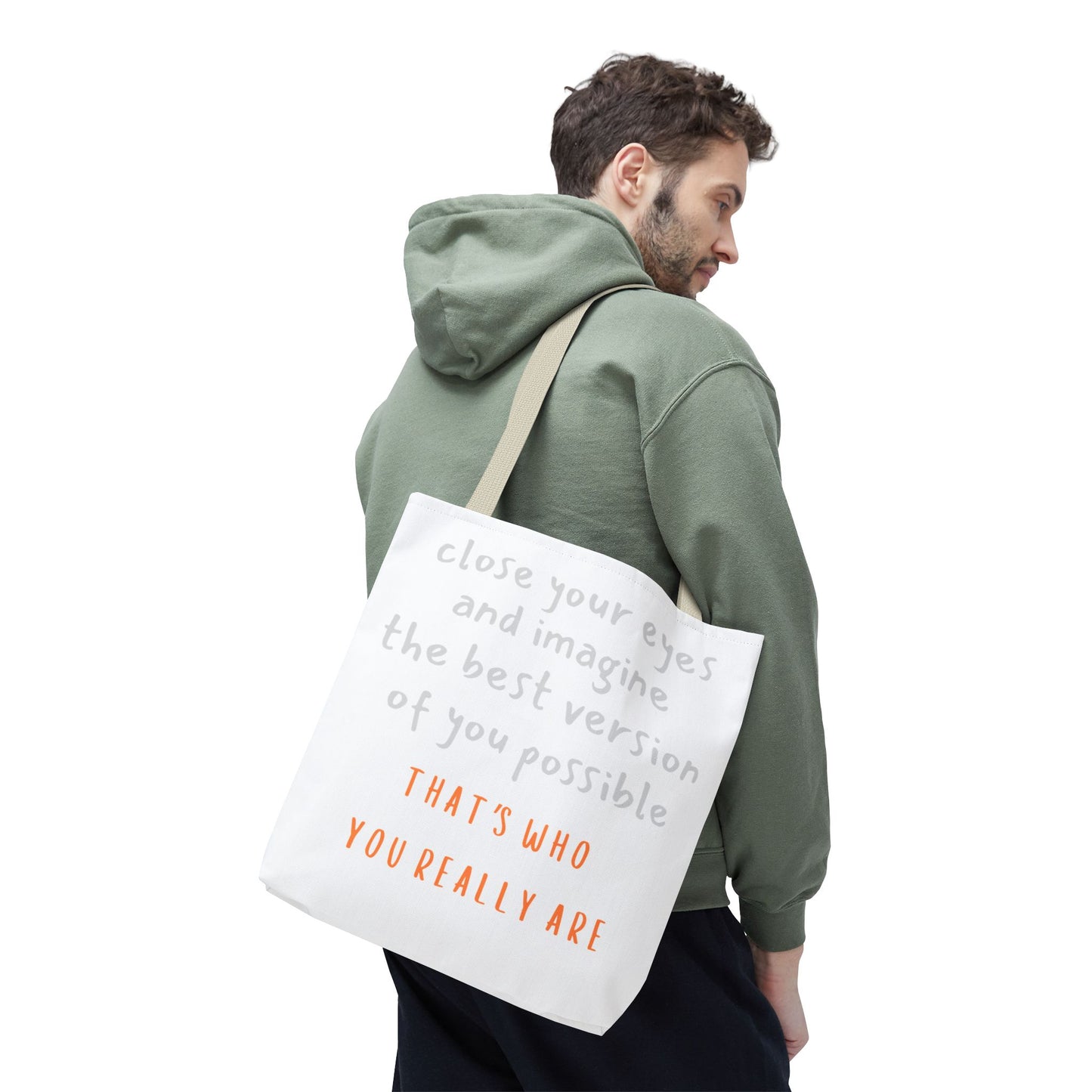 Unisex Tote Bag — "That's Who You Really Are" Cotton Tote