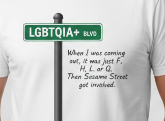 LGBTQIA+ BLVD T-Shirt - Sesame Street Evolution
